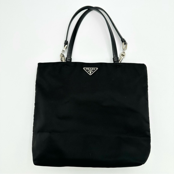 Prada Black Nylon Clip Handle Mini Tote Bag - Picture 14 of 14